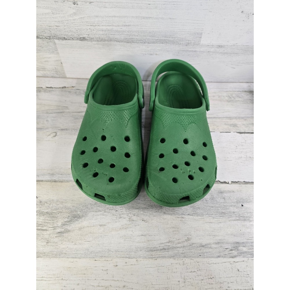 Crocs Classic Clog Green Mens 6-7 Womens 8-9 Slip on Comfort Water Shoes